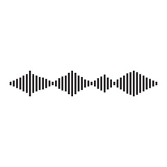 good music sound wave logo illustration