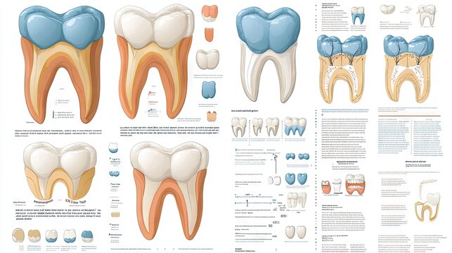 Dental Anatomy Illustrated Educational Diagram