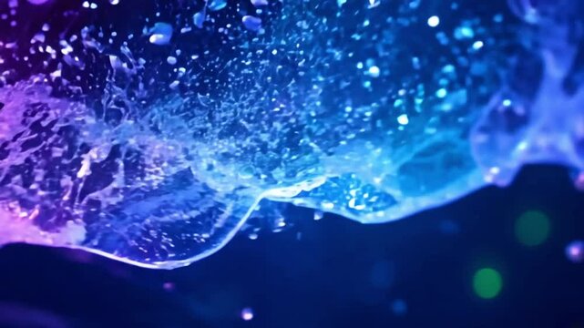 colorful water splash. generative ai 