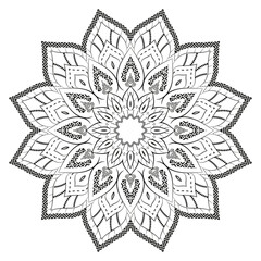 Realistic Mandala Decorative Pattern Design Background