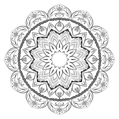 Realistic Mandala Decorative Pattern Design Background