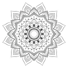 Realistic Mandala Decorative Pattern Design Background