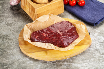 Raw beef shouler for cooking