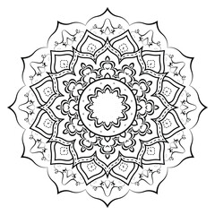 Realistic Mandala Decorative Pattern Design Background