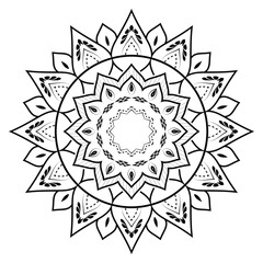 Realistic Mandala Decorative Pattern Design Background