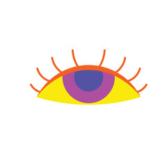 Vivid Lively Retro Element 1 Eye