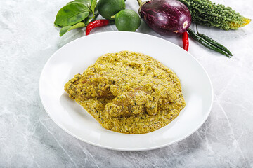 Indian cuisine - pork masala sauce