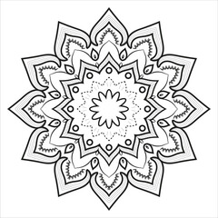 Realistic Mandala Decorative Pattern Design Background