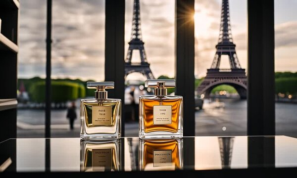 Perfume bottle in Paris.