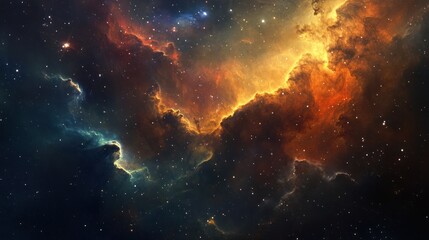 Fototapeta premium A Cosmic Tapestry of Nebulae and Stars