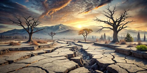 Obraz premium sunset in the desert