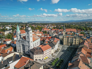 Panorama of the city of Zittau in eastern Germany