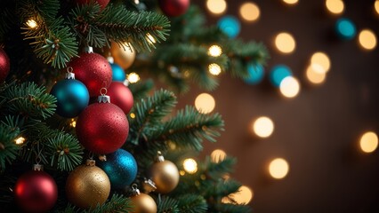 A collection of elegant red and gold Christmas ornaments neatly arranged in a storage box. The festive decorations feature intricate designs, creating a luxurious and celebratory holiday atmosphere.