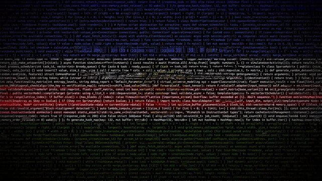 Binary code on flag of Bashkortostan. Program source code or Hacker concept on Bashkir flag. Bashkortostan digital technology security, hacking or programming