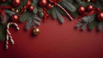 A collection of elegant red and gold Christmas ornaments neatly arranged in a storage box. The festive decorations feature intricate designs, creating a luxurious and celebratory holiday atmosphere.