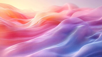 Fototapeta premium Soft Gradient Background with Fluid Color Waves