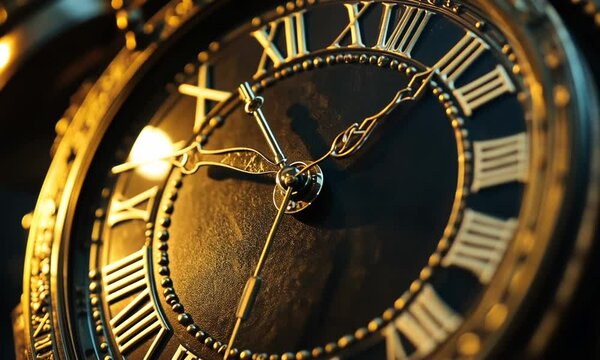 Close Up of Antique Pocket Watch