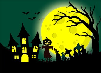 Background Halloween Moonlight