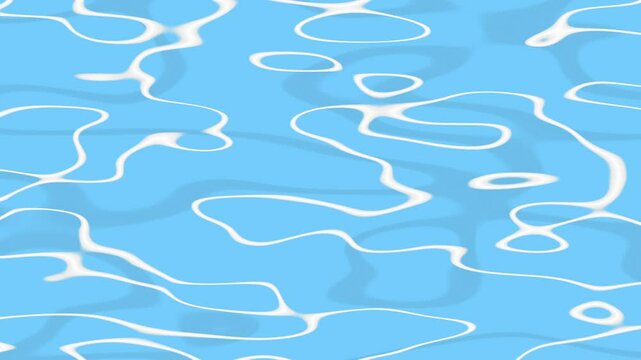 blue water background, 2D Anime Water Background, 2d cartoon background water animation in an anime style, abstract background animation, sea, swimming pool, water (4K, looping)