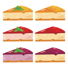 色々なレアチーズケーキセット