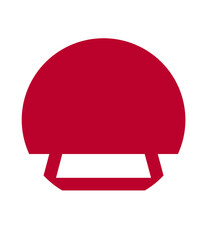 Japan Flag On White Board