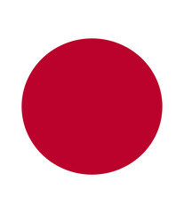 Japan Flag on Shield Shape