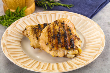 Two Tasty grilled chicken thighs
