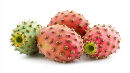 Cactus fruits isolated on a white background.