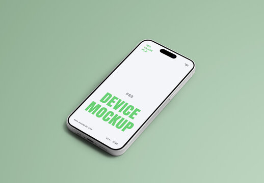 Phone Laying on Floor Mockup