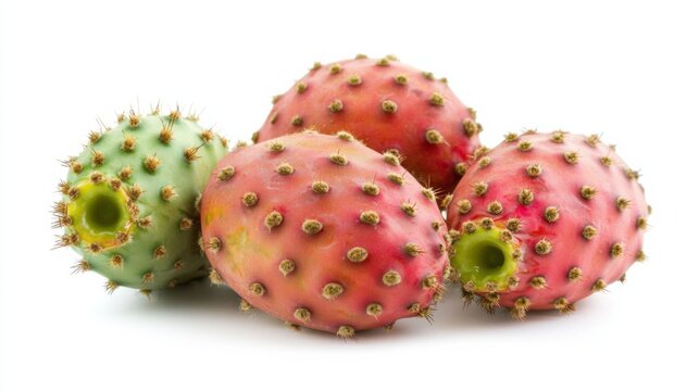 Cactus fruits isolated on a white background.