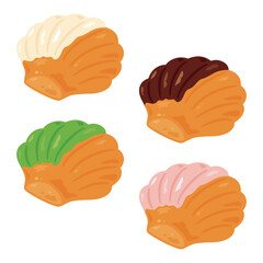 チョコレートがコーティングされたマドレーヌセット