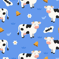 Cow pattern illustration