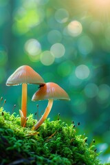 mushrooms in the forest