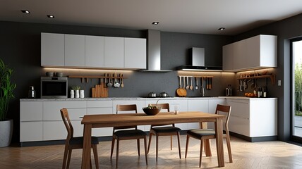 3d render room interior, modern, minimalist