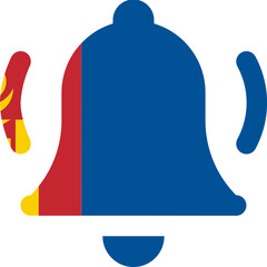 Mongolia Flag On Alarm