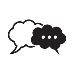 chat bubble logo icon