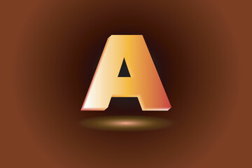 Letter A gradient logo design. A logo design.