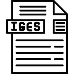 IGES File Format Icon