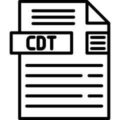 CDT File Format Icon