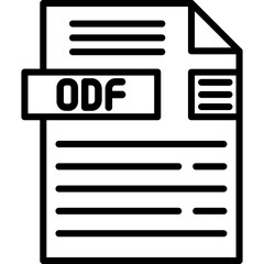 ODF File Format Icon