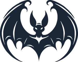Bat icon. Bat animal simple icon. Halloween bat icon.