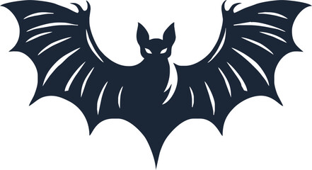 Bat icon. Bat animal simple icon. Halloween bat icon.