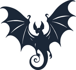 Obraz premium Bat icon. Bat animal simple icon. Halloween bat icon.