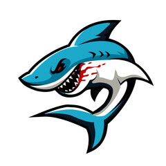 Shark mascot and esport logo design