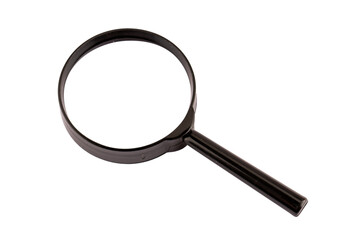 magnifying glass, graphic element isolated on a transparent background