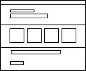 Website Design Layout Line Style