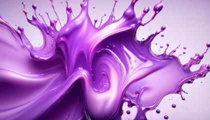 Fototapeta premium Purple paint splash. Abstract background for text; modern hologram illustration