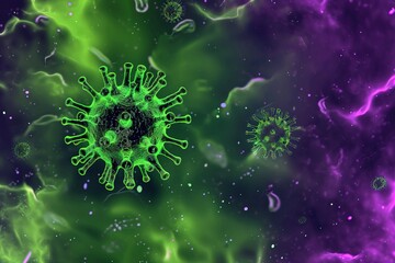 bacteria and microscope