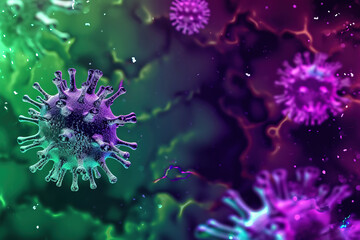 bacteria under microscope