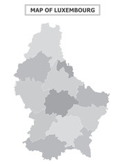 Fototapeta premium European Country Geography Political map. Political map of country with capital, province or state capital, major cities and town.